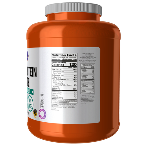 Whey Protein Isolate Creamy Vanilla Powder 5 Lb