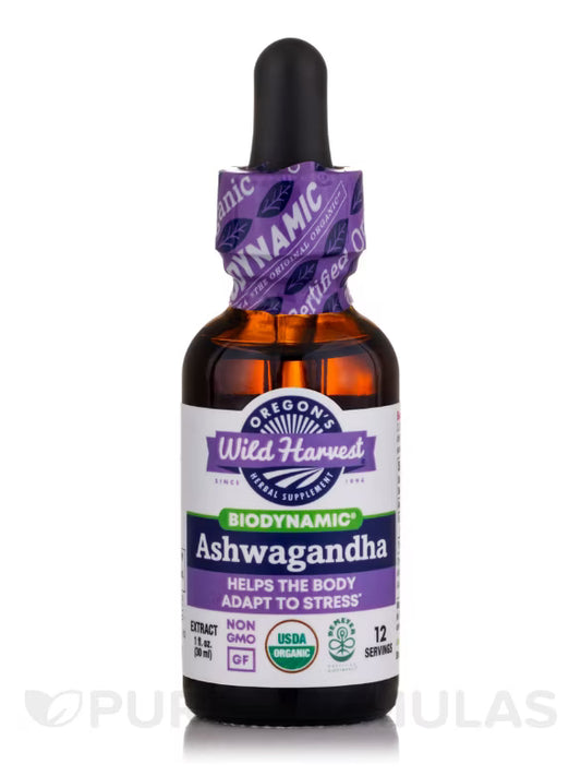 Ashwagandha Biodynamic Herbal Tonic 2 oz