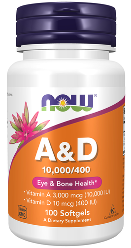 Vitamin A & D 10,000/400 IU 100 Softgels