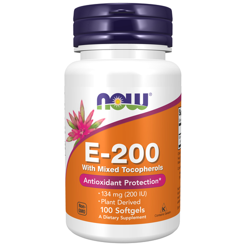 Vitamin E-200 With Mixed Tocopherols 50 Softgels