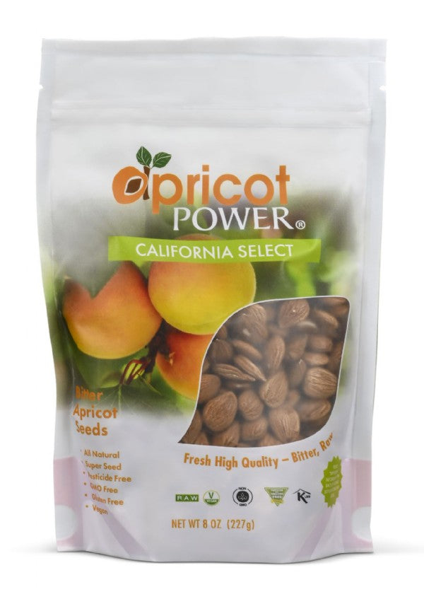 California Bitter Raw Apricot Seeds 8 oz