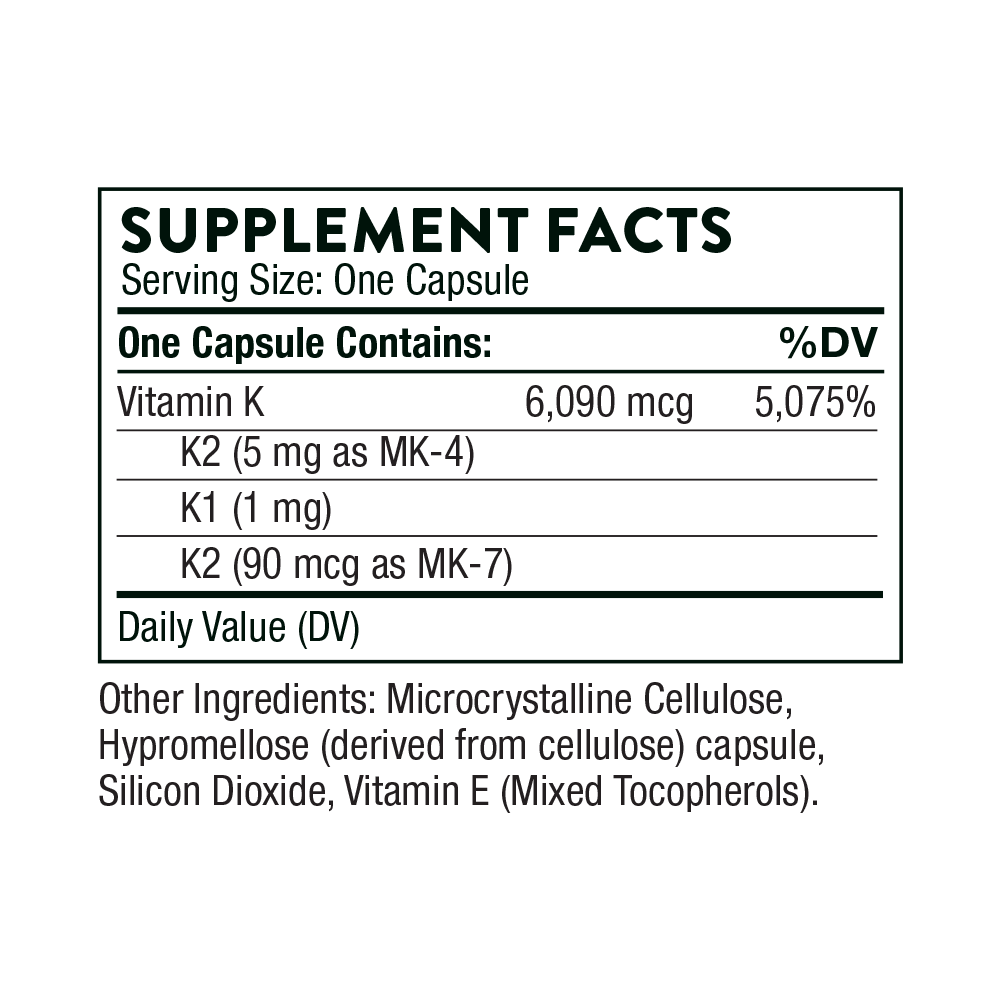 Vitamin K (formerly - 60 Capsules